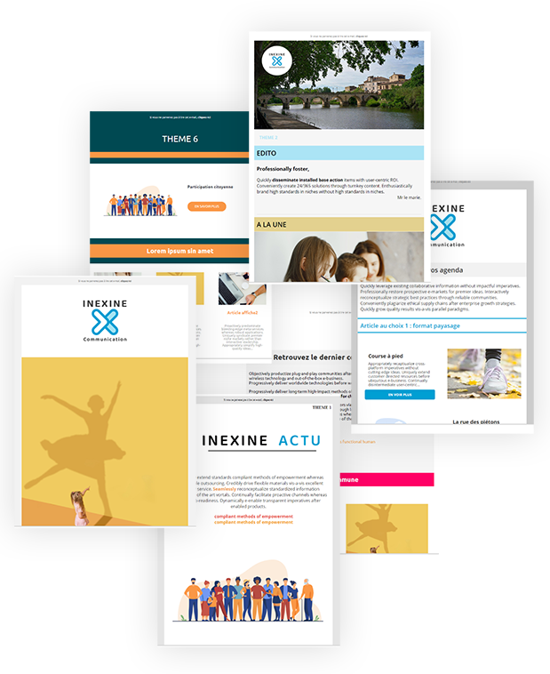 Exemple de newsletter générée par le CMS